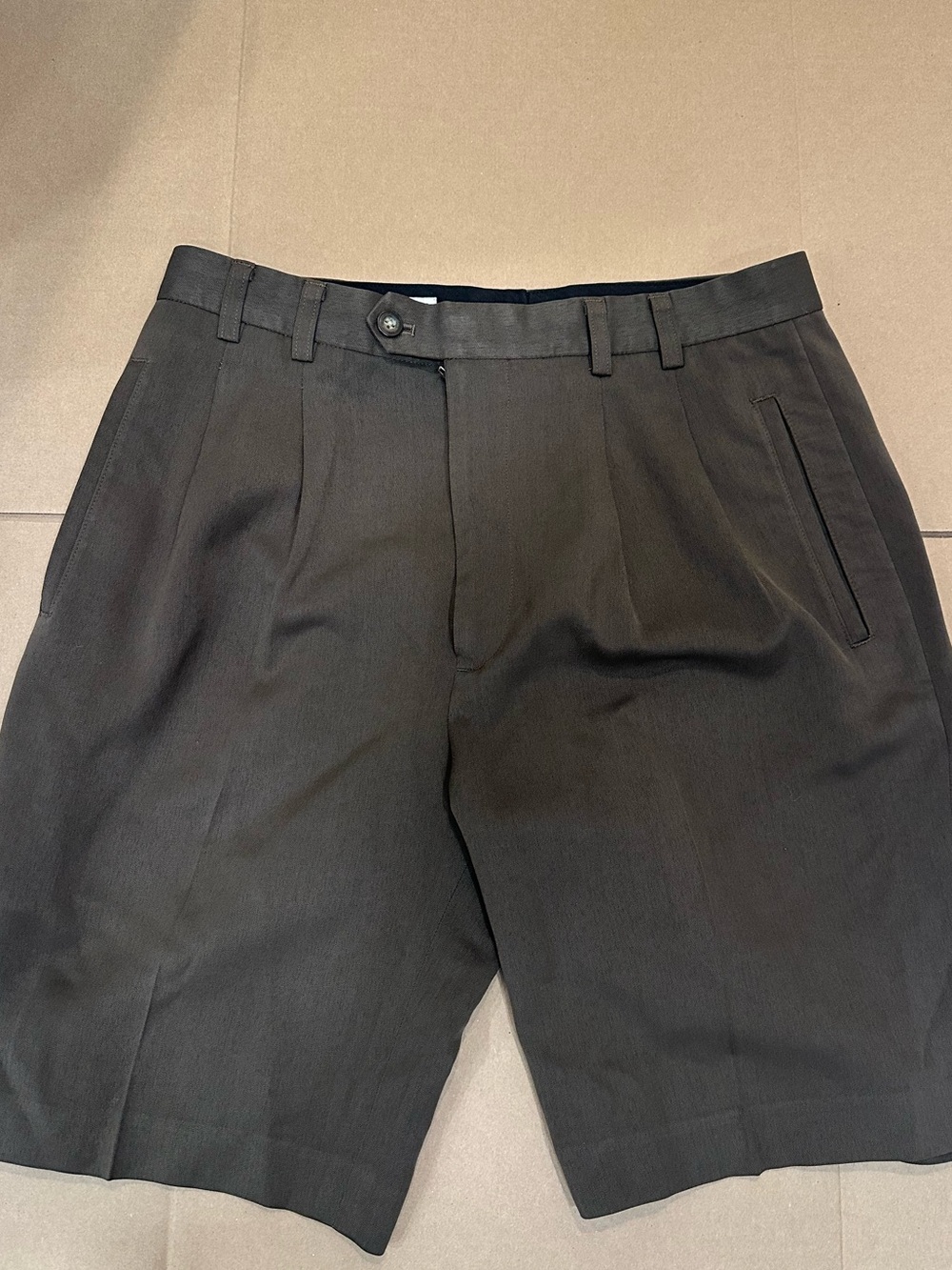Men's Classic Brown Tailored Shorts